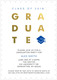 Blue with Gold Foil Graduate Invitations Image 5 of 5